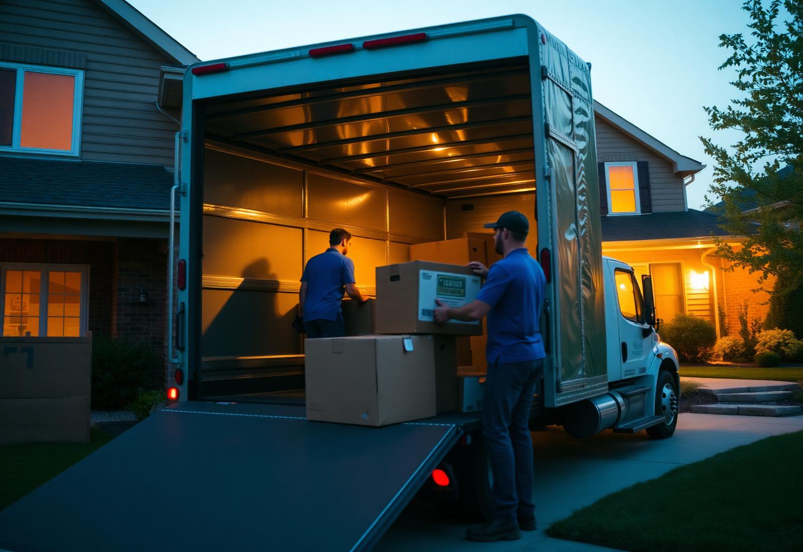 Quality Moving America crew loading a moving truck
